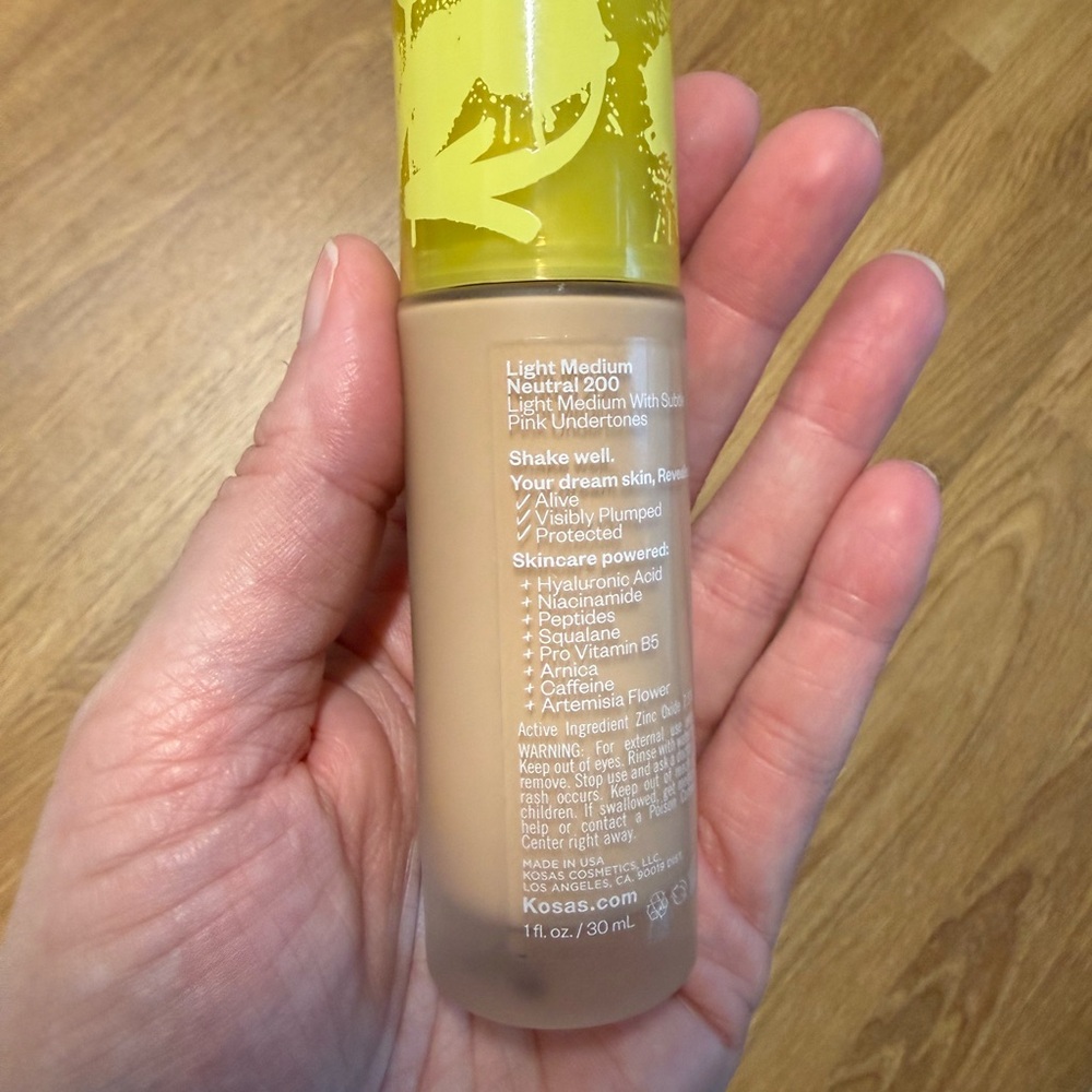Barely used Kosas Foundation in shade 200